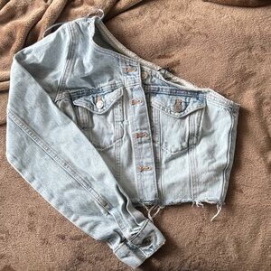 Zara Light Blue Denim Button Down Shirt